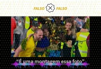 Eduardo Bolsonaro apareceu na transmissão da Copa do Mundo, não é montagem de Janones