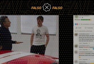 Foto em que Max Verstappen aparece com camiseta pró-Bolsonaro é montagem