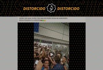 É de 2017 vídeo que mostra recepção a Bolsonaro em aeroporto de Belo Horizonte