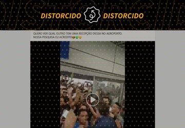 É de 2017 vídeo que mostra recepção a Bolsonaro em aeroporto de Belo Horizonte